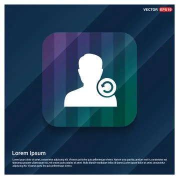 Reload User Icon Stock Illustration