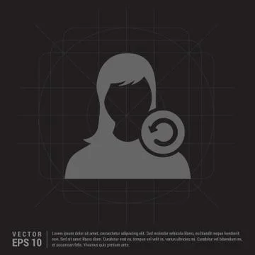 Reload User Icon Stock Illustration
