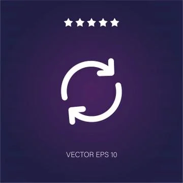 Reload vector icon Illustrazione stock