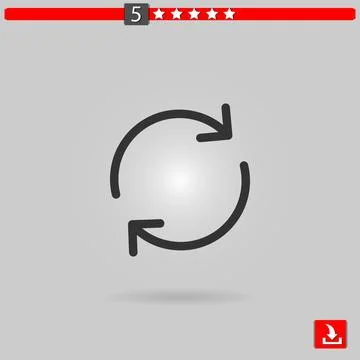 Reload vector icon Stock Illustration