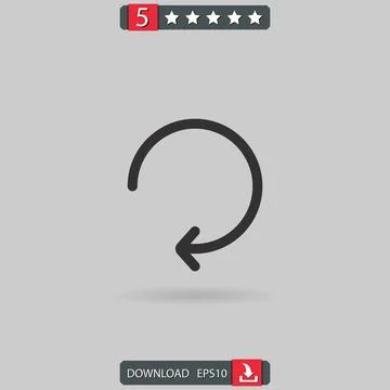 Reload vector icon Stock Illustration