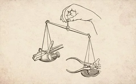 Reloading Tools Scale Comparison Catalog Advertisement, 1890s Illustration Stock-Illustration