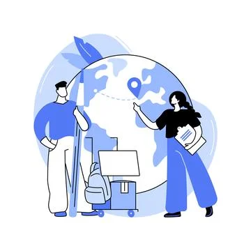 Relocation agreement isolated cartoon vector illustrations. Stock Illustration