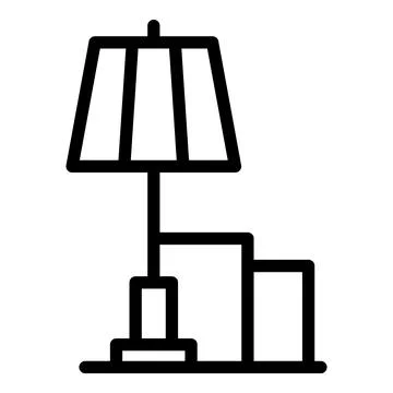 Relocation box icon outline vector. Move service Illustrazione stock