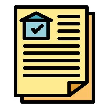 Relocation paper icon vector flat 스톡 일러스트