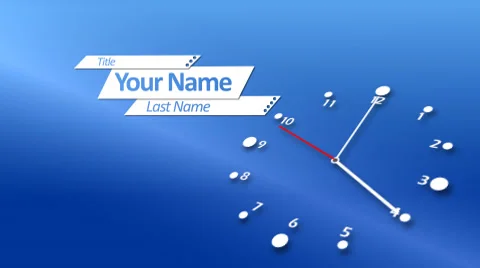 Relógio After Effects stock