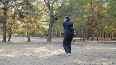 Rem Plugatar.Master of wushu,wu hsing (five elements)from Ukraine Stock Footage 43068751