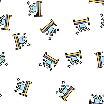 Remaining passively awake vector seamless pattern Stock Illustration