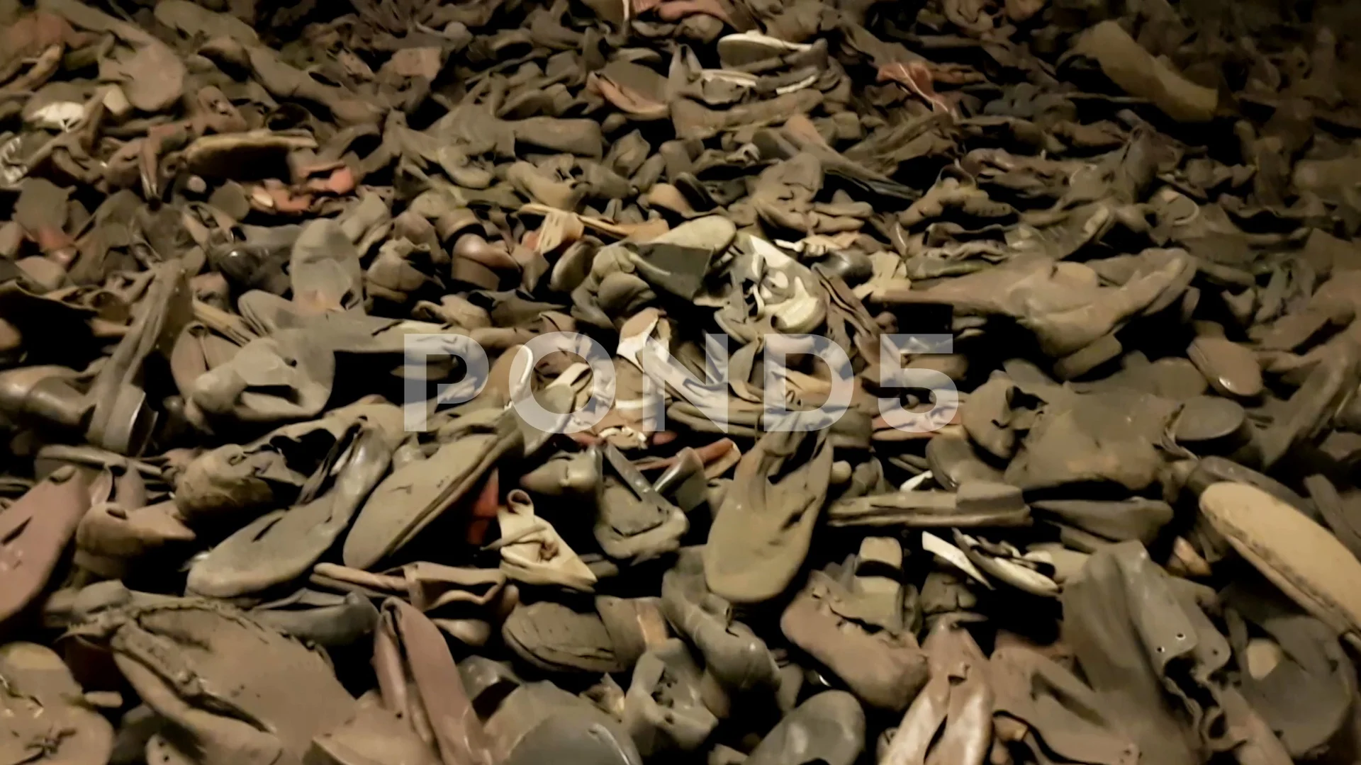 The Remaining Shoes Of Victims Of Holocaust In Auschwitz