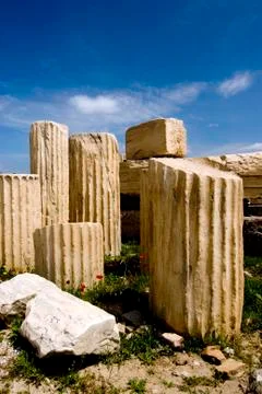Remains in Acropolis Stock Photos