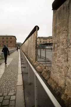 Remains of the Berlin Wall Stock Photos