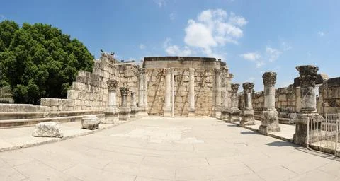 Remains of the oldest synagogue Stock Photos
