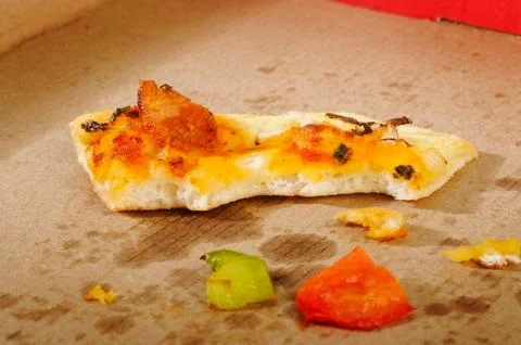 Remains pizza Stock Photos
