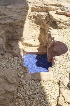 Remains of Religious and palatial complex from the Visigothic period in The.. Stock Photos