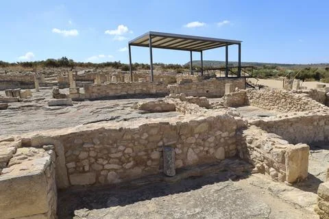 Remains of Religious and palatial complex from the Visigothic period in The.. Stock Photos