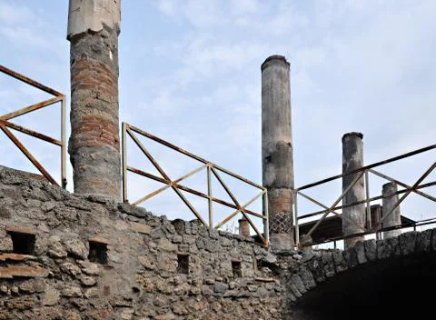 The remains of the store Foto stock