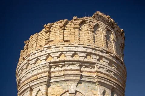 Remains of the structure and elements of architecture Ruin of Osten-Saken man Stock Photos