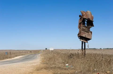 Remains of war Stock Photos