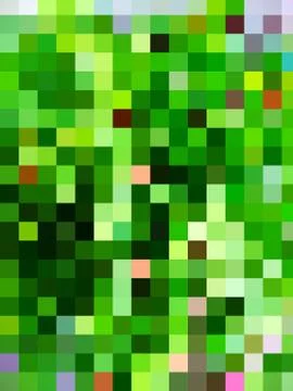 A remarkable colorful digital pattern of squares and rectangles Stock Illustration