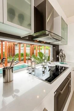 A remarkable kitchen 스톡 사진