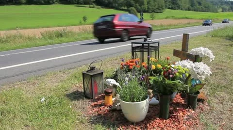 Remember to accident on the street Stock Footage 11450955