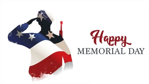 Remember and honor. Parallax effect 2,5D. Honoring all who served banner with Am Stock Footage 114619194