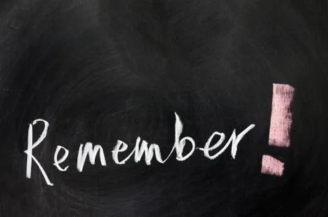 Remember Stock Photos