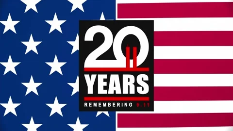 Remembering 20 Years of 9 11, Patriot day. September 11 Stock Footage 162486917