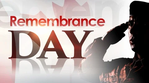 Remembrance Day Canadian Soldier Salute,, Stock Video