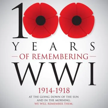 Remembrance Day card in vector format. 库存插图