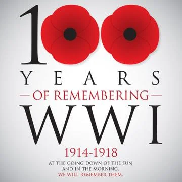 Remembrance Day card in vector format. Stock-Illustration