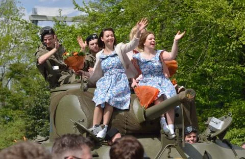 Remembrance parade Stock Photos