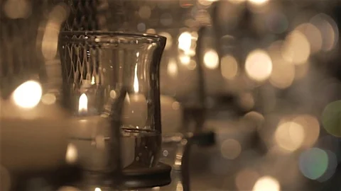 Remembrance Wall | Candles burn in memory of victims 스톡 동영상 83196866