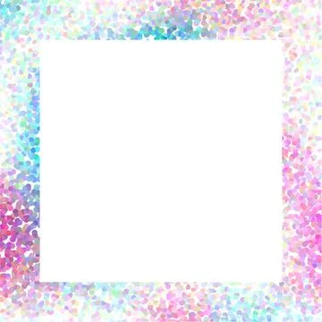 Remind blank note paper with copy space, colorful dotted pointillistic back.. Stock Illustration