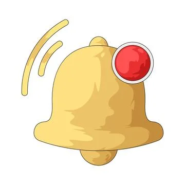 Reminder bell illustration Stock Illustration