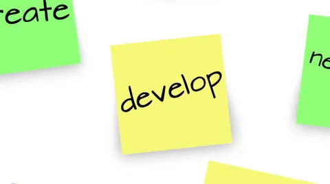 Reminder Business Venture Notes Stock Footage 32138440