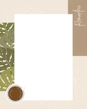 Reminder collage scrapbooking notes to do list planner, text, lined paper Stock Illustration