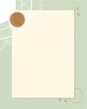 Reminder collage scrapbooking notes to do list planner, text, lined paper Stock Illustration