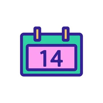 Reminder icon vector. Isolated contour symbol illustration 스톡 일러스트