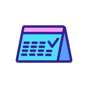 Reminder icon vector. Isolated contour symbol illustration 스톡 일러스트