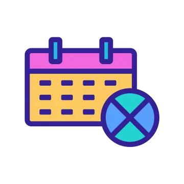 Reminder icon vector. Isolated contour symbol illustration Stock Illustration