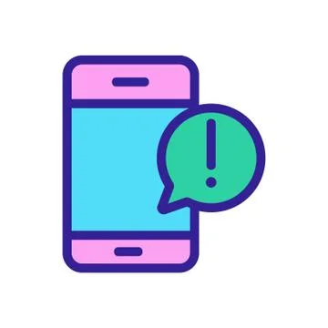 Reminder icon vector. Isolated contour symbol illustration Иллюстрация