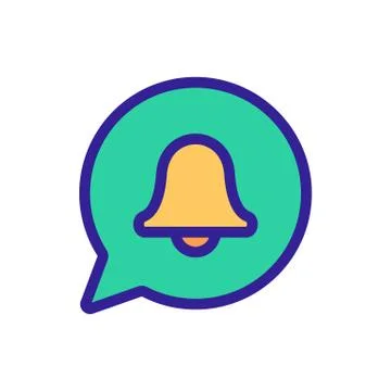 Reminder icon vector. Isolated contour symbol illustration 스톡 일러스트