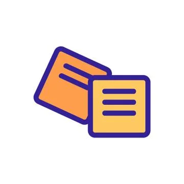 Reminder icon vector. Isolated contour symbol illustration 库存插图