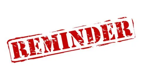 Reminder Illustrazione stock