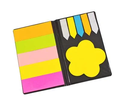 Reminder notes isolated on the white background Stock Photos