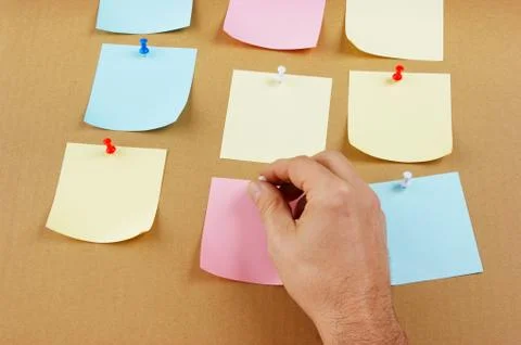 Reminder notes Foto stock