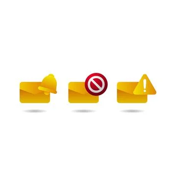 Reminder Notification Design Symbol For Digital Media Stock Illustration
