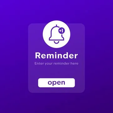 Reminder page, vector transparent design 库存插图