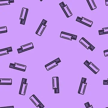 Reminder ribbon list vector seamless pattern Stock Illustration